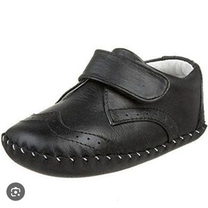 Pediped Originals Ashton Wingtip Black Leather Shoes Toddler .. Sz 18 - 24 Month